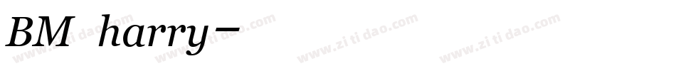 BM harry字体转换